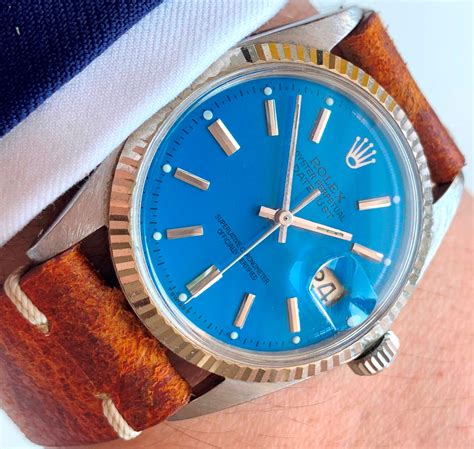 rolex blaues zifferblatt